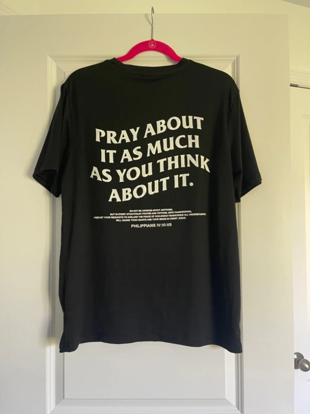 Christian Themed Mens Tshirt Medium Black